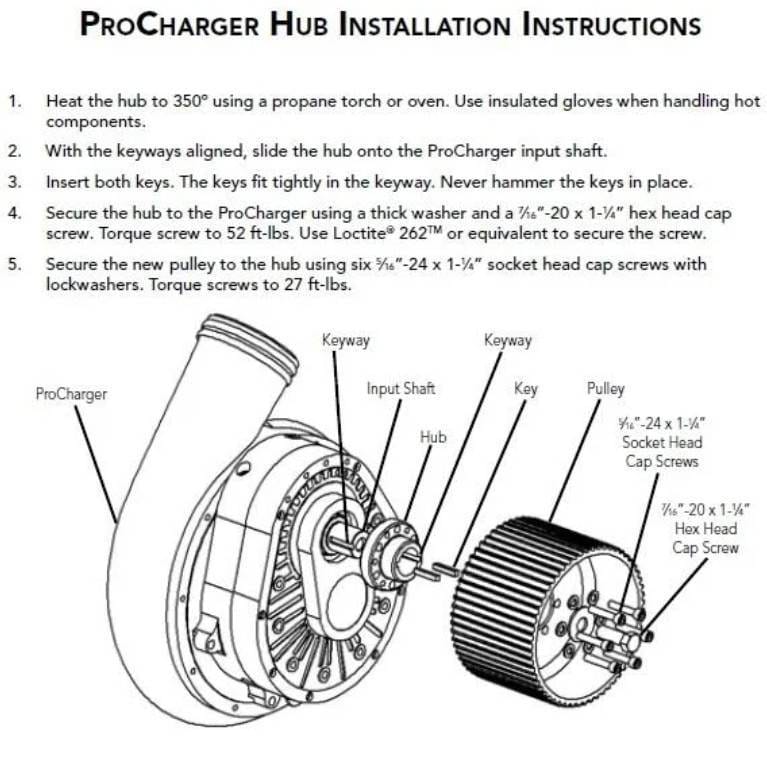 ProCharger F-3 Cog Pulley Hub Kit thumbnail 2