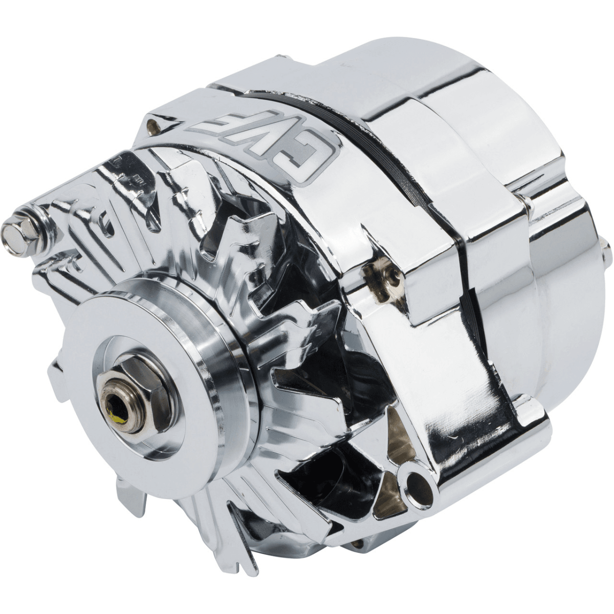 CVF Ford 1-Wire 100 AMP Alternator - Chrome Plated