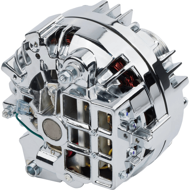 CVF Chrysler 1-Wire 100 AMP Alternator w/ 8-Rib Pulley - Chrome Plated thumbnail 2