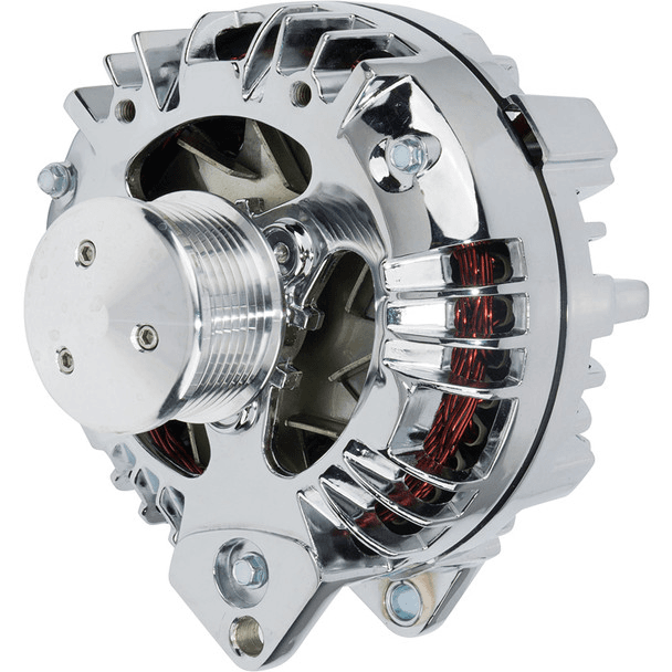 CVF Chrysler 1-Wire 100 AMP Alternator w/ 8-Rib Pulley - Chrome Plated thumbnail 3