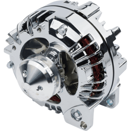 CVF Chrysler 1-Wire 100 AMP Alternator w/ V-Belt Pulley - Chrome Plated