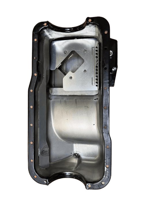 [GARAGE SALE] Canton 289-302 Canton 7 Quart T-style Rear Sump Oil Pan w/ Scraper, SC Return Bung & Oil Pickup - Black Powdercoated thumbnail 5