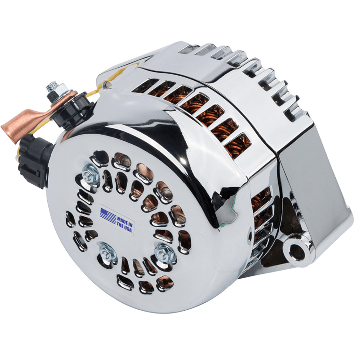 Mechman 1-Wire 300 AMP Polished Alternator - High Amperage thumbnail 2