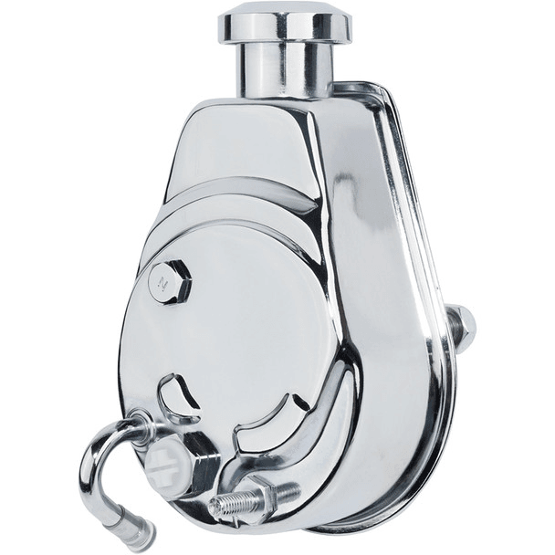 CVF Saginaw P-Series Chrome Power Steering Pump - 5/8" Keyway Shaft thumbnail 2