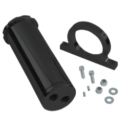 CVF Billet Black Remote Universal Power Steering Pump Reservoir and Bracket