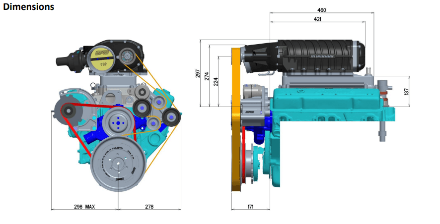 Harrop SBC TVS2650 Supercharger Hotrod System thumbnail 5