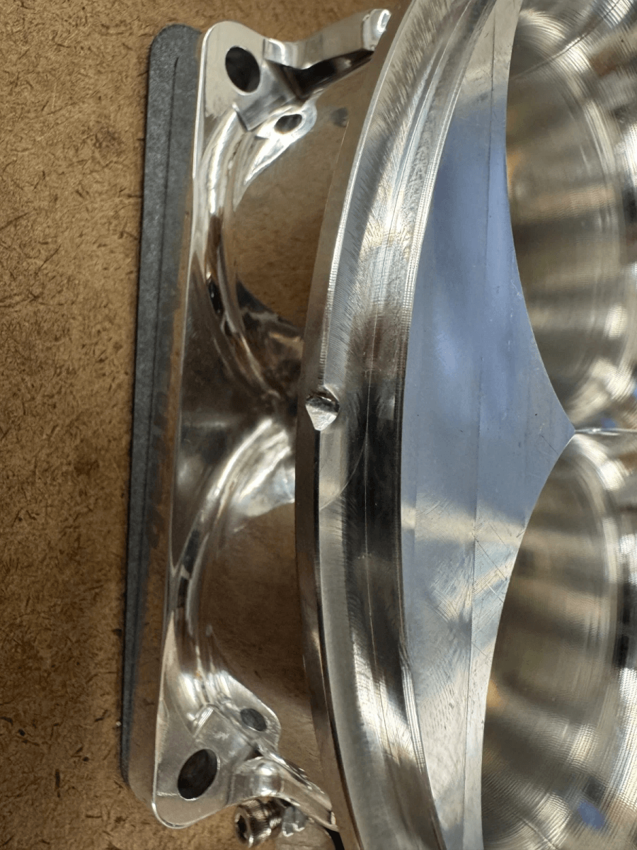 [GARAGE SALE] Accufab 2.25" Bore 4-Barrel 5500 Polished Throttle Body thumbnail 3