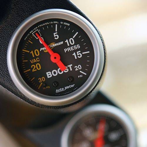 Procharger Mechanical 20 PSI Boost Gauge - 2-1/16" Black Face thumbnail 2