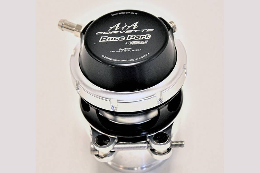 A&A Corvette 50 MM Raceport Aluminum Blow-Off Valve - Anodized Black - Valve Only