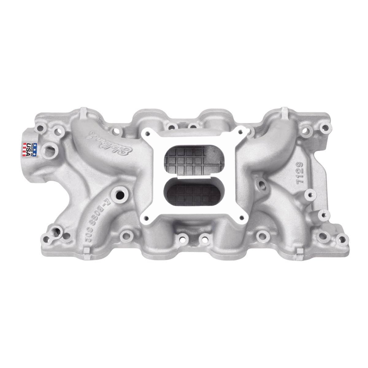 Edelbrock Performer RPM E-Boss Dual Plane Intake Manifold for SBF 302 w/ Cleveland Heads thumbnail 2