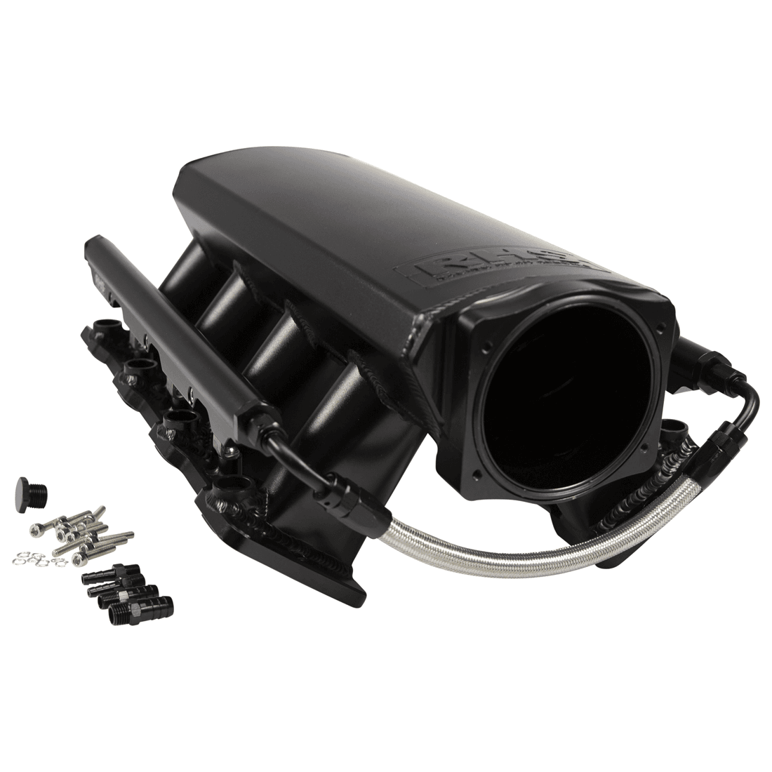 FAST LS1/LS2/LS6 103mm Billet Sheet Metal Rectangle Port Intake Manifold Chevy Cathedral Port - 25+ PSI thumbnail 2