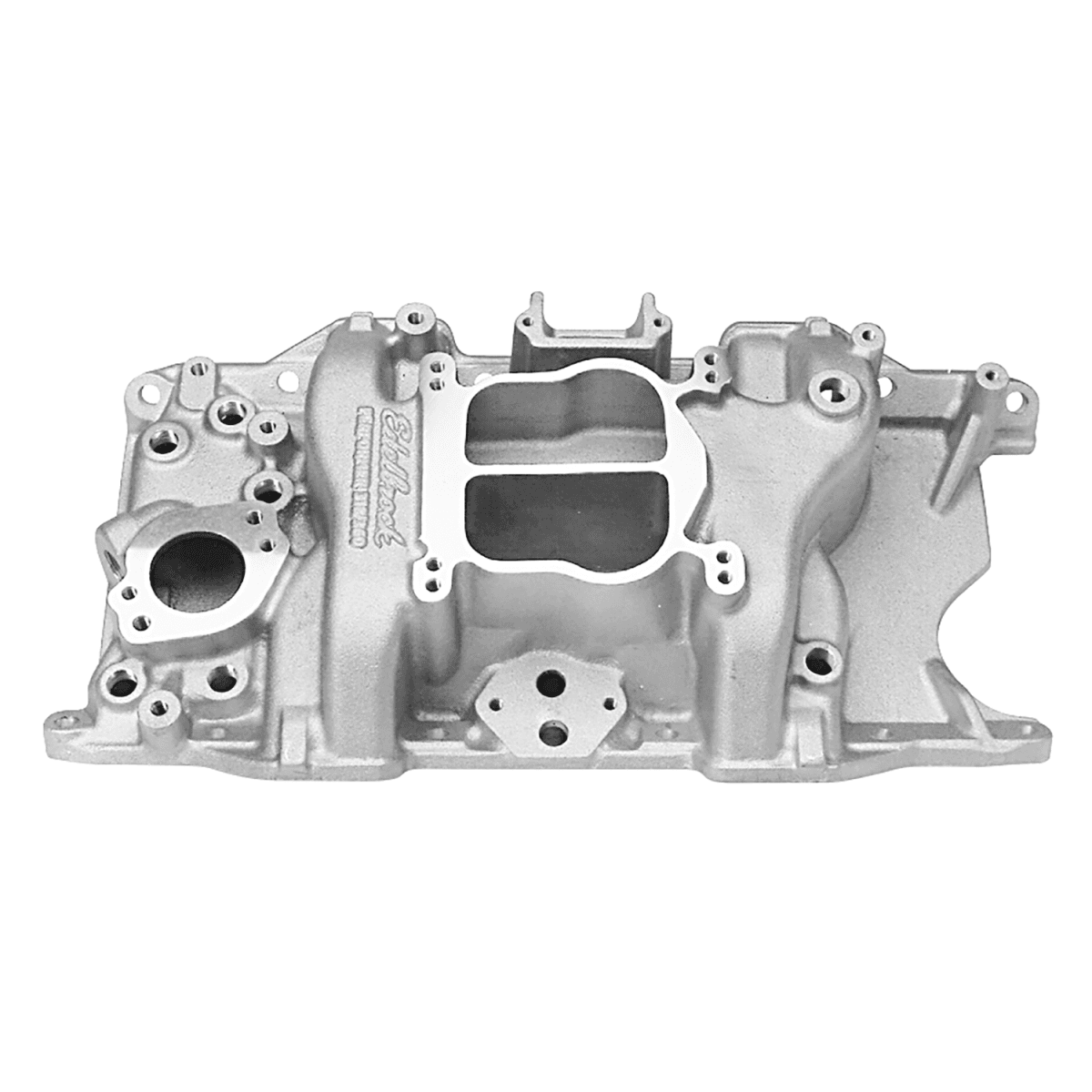 Edelbrock Performer Dual Plane EGR Intake Manifold for SBM 318/340/360 - Square/Spread Bore thumbnail 2