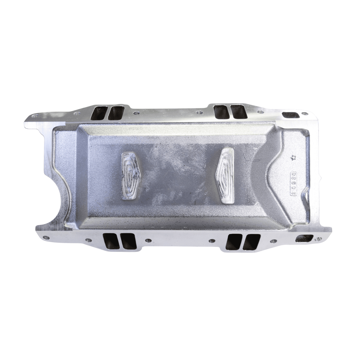 Edelbrock Performer RPM Air-Gap Dual Plane Non-EGR Chrome Plasma Intake Manifold for SBM LA Block 318/340/360 - Square Bore thumbnail 3