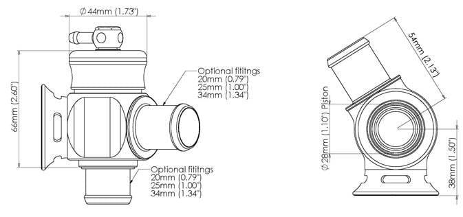 Kompact Dual Port Blow Off Valve suit 25mm Inlet Fitting thumbnail 8