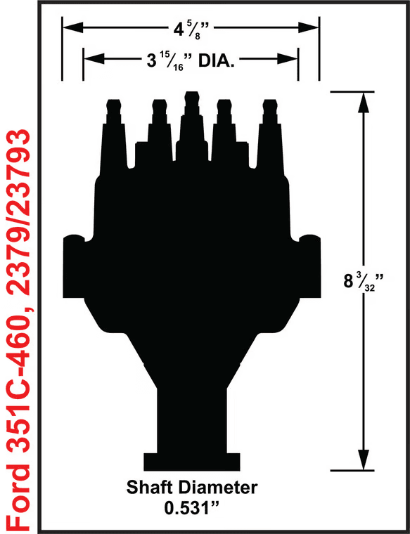 MSD Dual Sync Distributor For 351C/BBF - Black Cap thumbnail 5