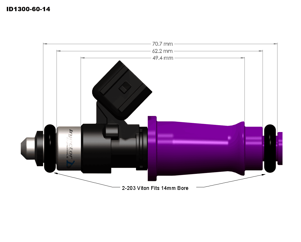 Injector Dynamics ID1300 Fuel Injectors 1999-2004 Ford Mustang Cobra GT 4.6L thumbnail 2