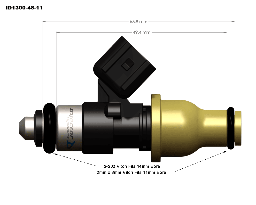 Injector Dynamics ID1300 Fuel Injectors 2001-2003 Acura CL thumbnail 2