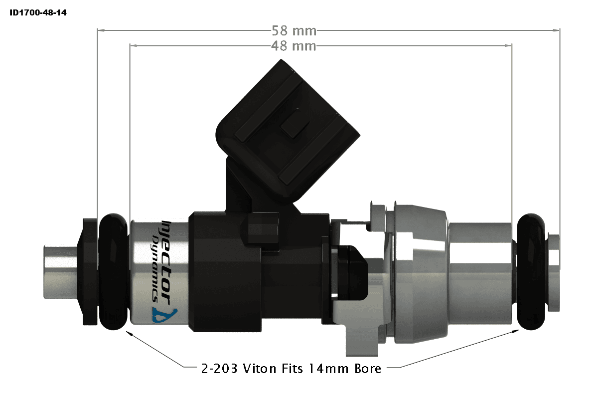 Injector Dynamics ID1750 Fuel Injectors 2000-2006 Nissan Sentra SE-R, Spec V, QR25DE thumbnail 2