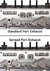AFR 245cc Competition Eliminator SBC Cylinder Heads, Spread Port, 80cc Chambers, Titanium Retainers thumbnail 3