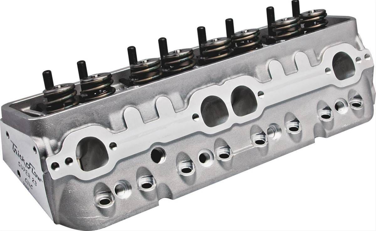 Trickflow Super 23® Cylinder Heads, SB Chevy, 215cc Intake, 67cc Chambers, 420lb, Chromoly