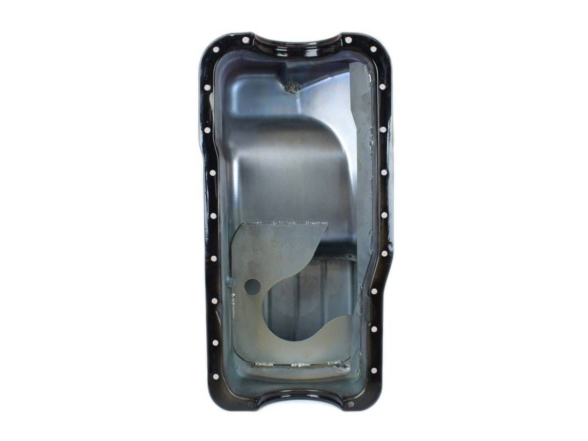 Ford Mustang 289/302 Canton 7 Quart Deep Rear Sump Oil Pan Black Powdercoated w/ Scraper thumbnail 3