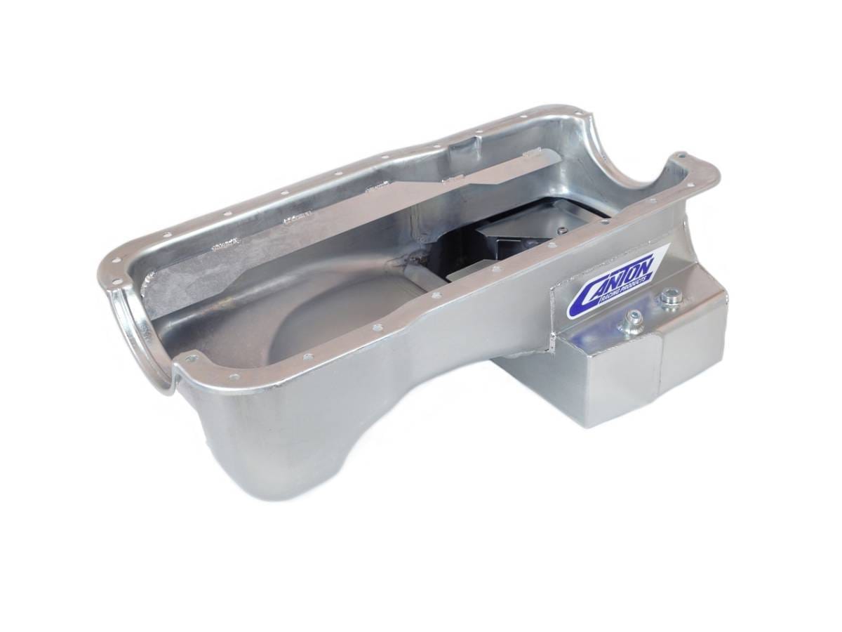 Ford Mustang 289/302 Canton 7 Quart T-Style Rear Sump Oil Pan Black Powdercoated thumbnail 2