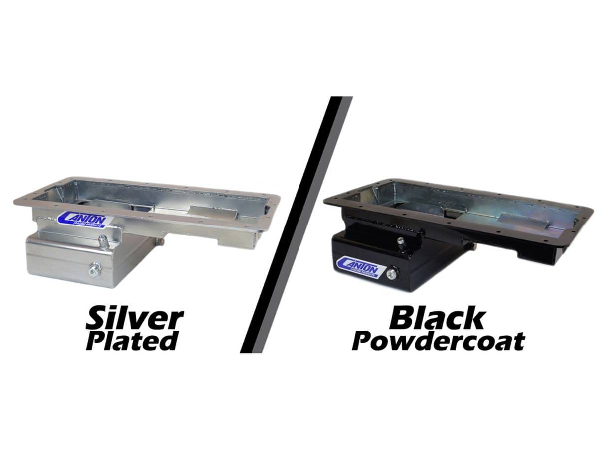 Ford Mustang Coyote 5.0L Canton Front T Sump Road Race Oil Pan - Black Powdercoated thumbnail 2