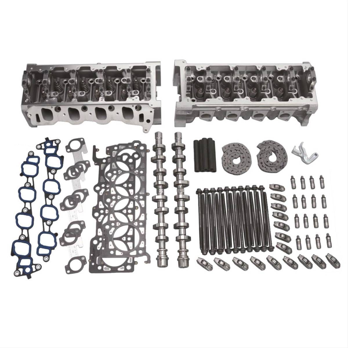 Trick Flow 400 HP Race 195cc Twisted Wedge Track Heat 44cc Top-End Engine Kit for Ford 4.6L .020 Over Block