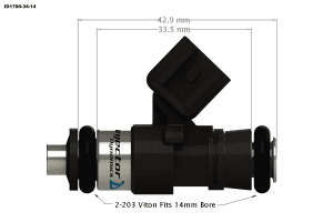 Injector Dynamics ID1750 Fuel Injectors Holden Commodore W427 LS7 thumbnail 2