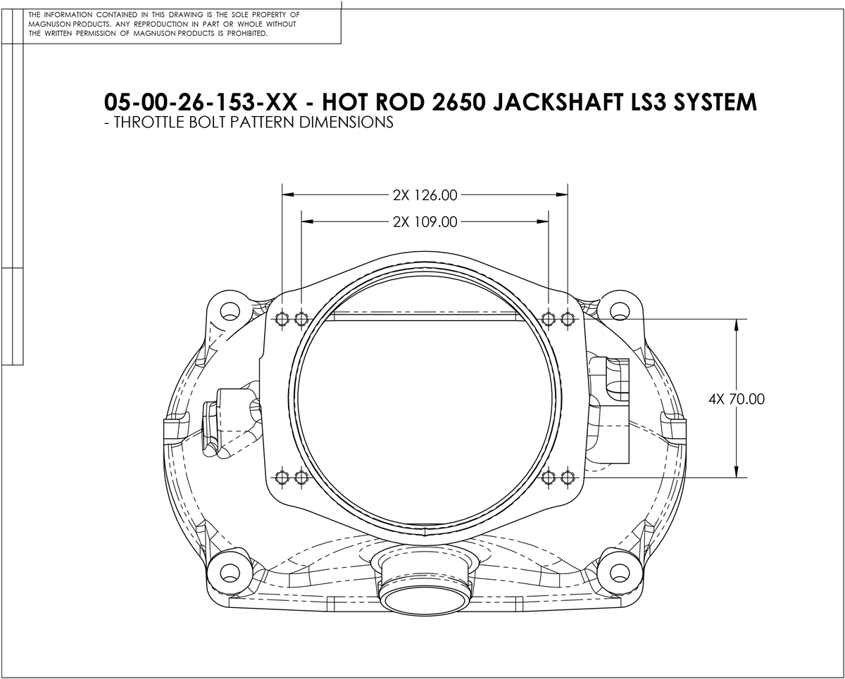 GM / Chevrolet LS3 / LSA 6.2L V8 Magnuson TVS2650R Supercharger Intercooled Hot Rod Kit thumbnail 5