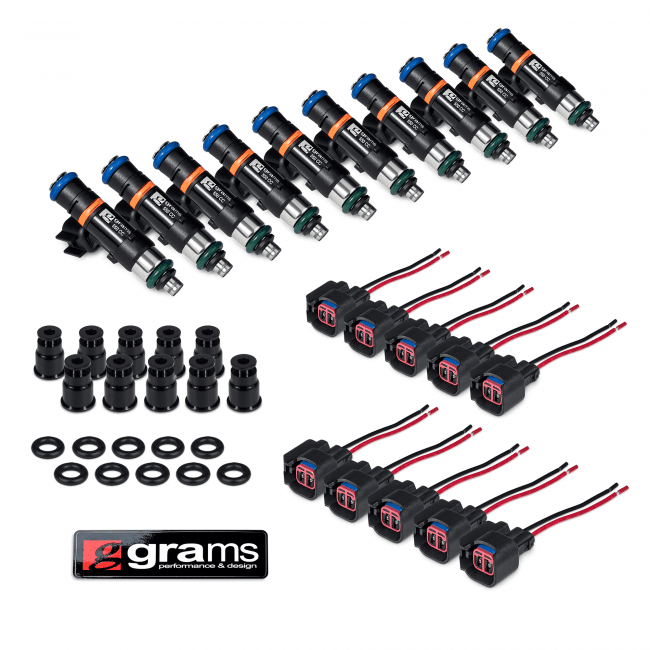 Dodge Viper SRT10 2003-2007 550cc Grams Performance Fuel Injectors 