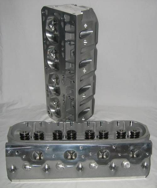 AFR 215cc LSX Cylinder Heads, 65cc Chambers, With Parts
