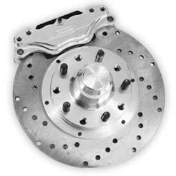 Aerospace Ford Mustang 1979-1993 Front 2 Piston Floater Heavy Duty Drag Disc Brakes (4 Lug)