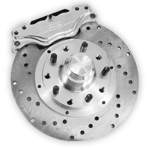 Aerospace Ford Mustang 1979-1993 Front 2 Piston Floater Heavy Duty Drag Disc Brakes (4 Lug)