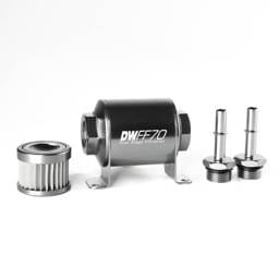 DeatshWerks Fuel Filter Replacment Only Ford Mustang 2005-2020 - Stainless Steel 10 Micron