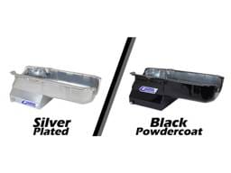 Canton "T" Sump Drag Race Chevy SBC 1980-1985 Blocks w/ Right Side Dipstick Oil Pan - Silver