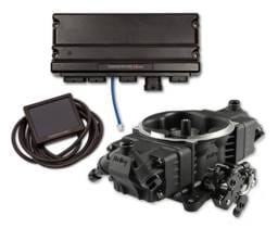 Holley Terminator X Max W/ Stealth 4150 4BBL For 4 Injectors - Black W/ Pre-2009 GM 4L60E/4L80E Transmission Control