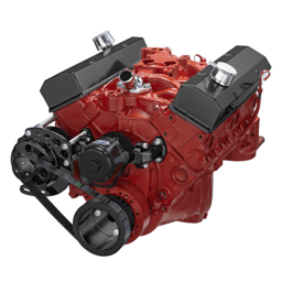 CVF Chevy Small Block Serpentine Conversion System with Alternator Only Brackets, For Electric Water Pump - Black