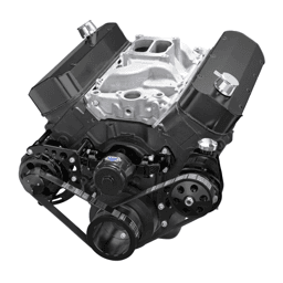 CVF Chevy Big Block Serpentine Serpentine Conversion Kit with Power Steering, Electric Water Pump - Black