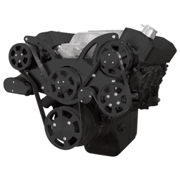 CVF Chevy BBC Gen VI Serpentine System with AC, Power Steering & Alternator - Black (All Inclusive)