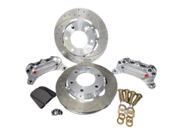 Aerospace 2010-2023 Ford F-150 2WD & 4WD 4 Piston Pro-Street Dimpled & Slotted Front Disc Brakes