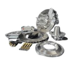 Aerospace Ford Mustang, Comet, Falcon, Fairlane, Maverick 1965-1969 4 Piston Pro-Street Front Disc Brakes For 4 Hole Spindle