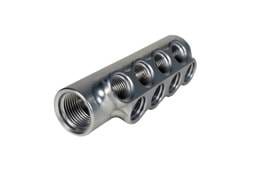 Aeromotive Fuel Distribution Log (10-Ports) (2) -10 AN (8) -6 AN - 14602