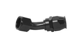 Aeromotive Hose End PTFE AN-12 45 Degree Black Anodized - 15360