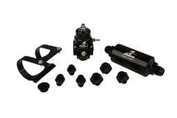 Aeromotive Stealth System EFI Throttle Body (Regulator,Filter Filter Bracket Gauge Fittings) - 17352