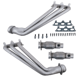 Chevy Camaro V6 2010-2011 BBK Performance Titanium Ceramic Long Tube Headers W/ High Flow Catted Connection Pipes 1-5/8"