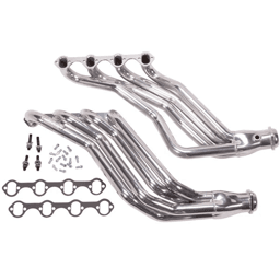 Ford Mustang 5.0L 1979-1993 BBK Performance Polished Silver Ceramic Long Tube Headers 1-3/4" - Manual Transmission