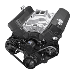 CVF Chevy Big Block Gen IV Serpentine Conversion Kit with Alternator, Power Steering Brackets For Electrical Water Pump - Black