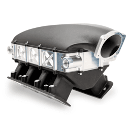 Texas Speed Titan SR-3 LS3 102mm Black Cast Short Runner Intake Manifold w/ Air to Water Intercooler - Rectangle Port
